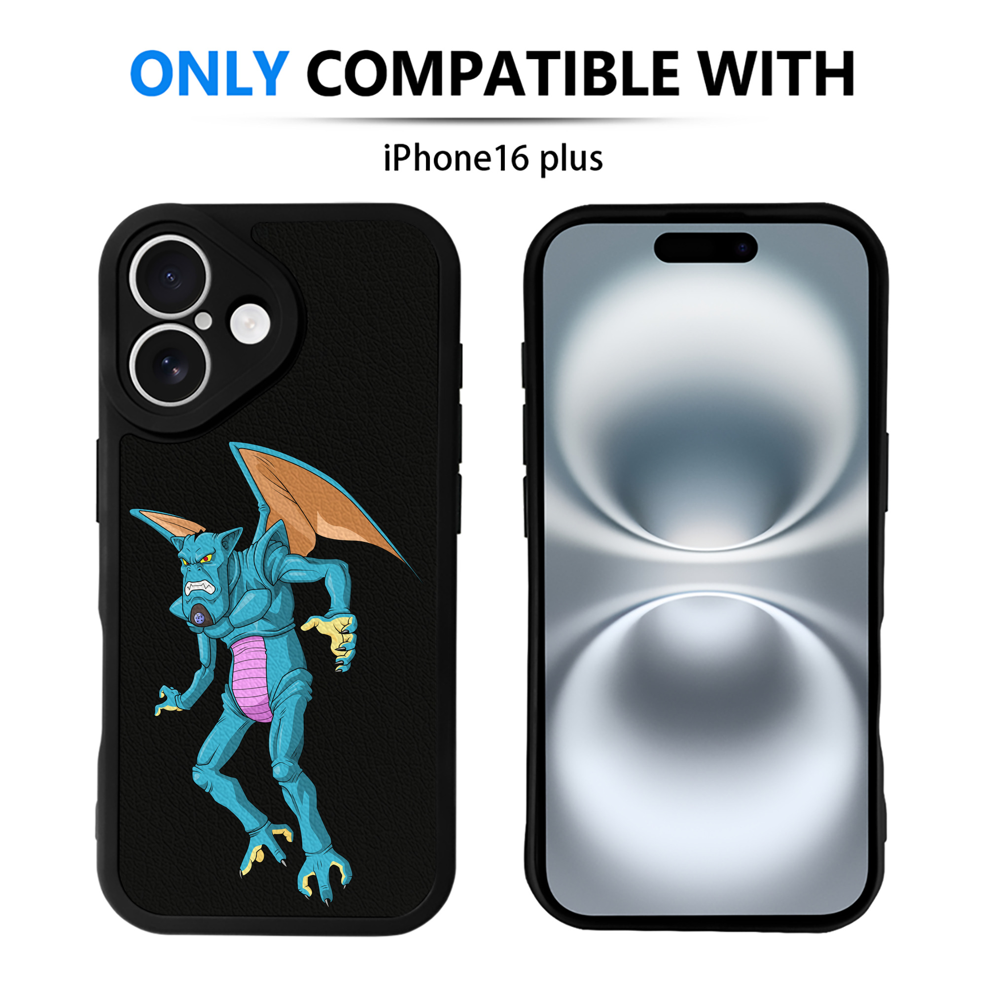 （画像用） ドラゴンボール DRAGON BALL 【iPhone 16シリーズ対応】シリコンスマホケース（レザー調） 材質：シリコン